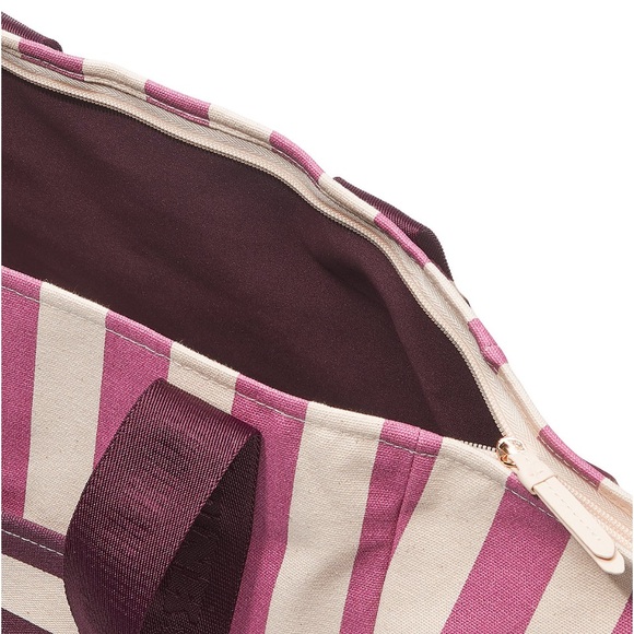 Victoria’s Secret Pink Striped Canvas Tote Bag - Picture 3 of 3